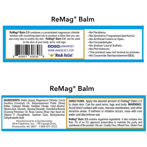ReMag Balm 2.0 - Balzsam magnéziummal